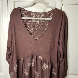 Maurices crochet back top